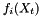 $f_i(X_t)$